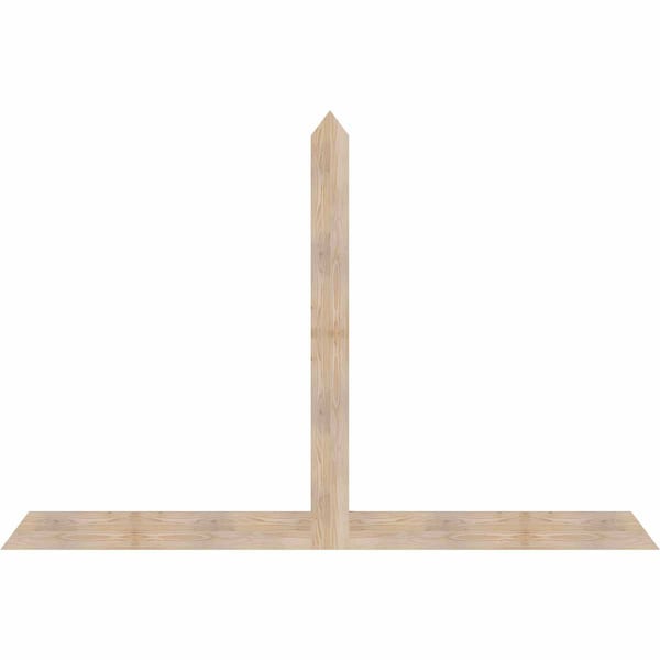 Ekena Millwork Portland Smooth Timber Gable Bracket, Douglas Fir, 96"W x 64"H x 1 1/2"D x 5 1/2"F, 16/12 Pitch GBW096X64X0206POR00SDF - main